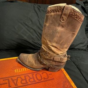 Women’s square toed cowboys boots